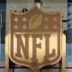 Feb 1, 2020; Miami Gardens, Florida, USA; General overall view of NFL golden shield logo at the NFL Honors show at the Adrienne Arsht Center.